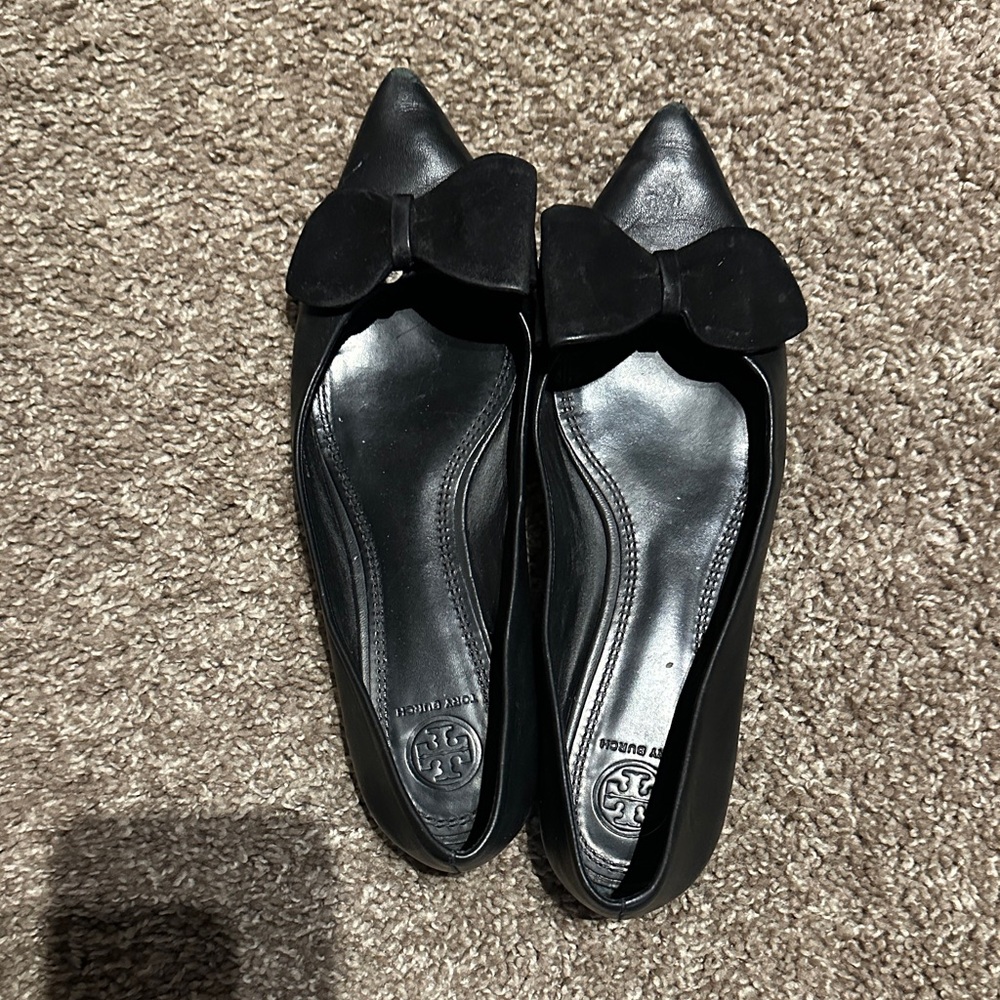 Tory Burch Black Bow Women's Shoes